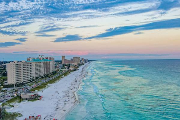 aerial view of Gulf of Mexico