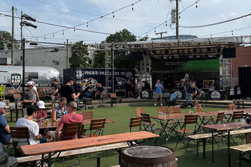 beer garden at ole smoky nashville