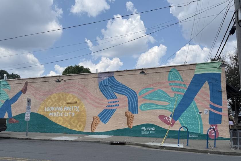 Looking Pretty Music City Mural 12 South Nashville 