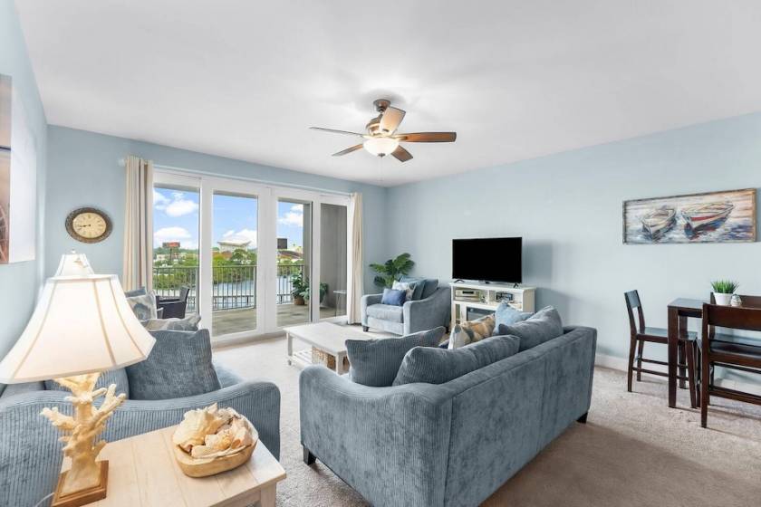 living room view of pcb vacation rental