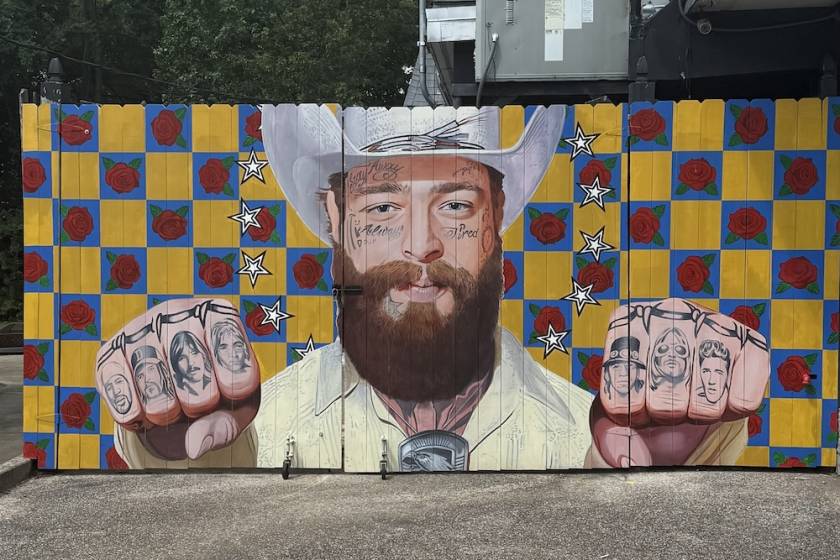 post malone mural at east iris recording studios berry hill