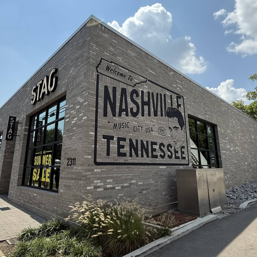 Mural in 12 South Nashville on Stag Provisions shop